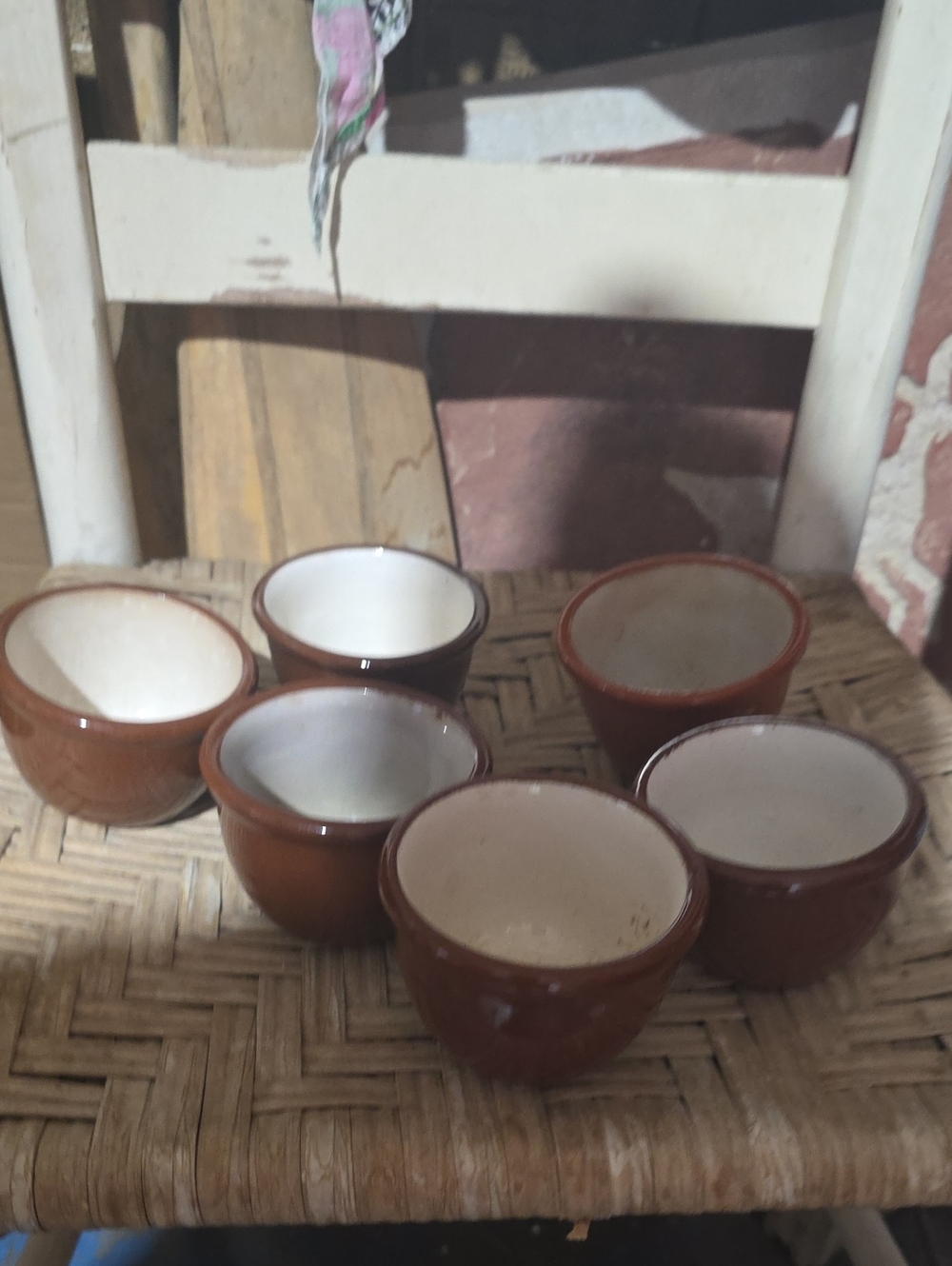 Set Of 6 Vintage Assorted Custard Cups